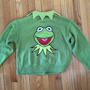 Kermit the Frog cardigan sweater